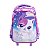 Kit Mochila Escolar Infantil Menina Gatinha Com Rodinhas - Imagem 5