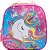 Kit Mochila Escolar Infantil Menina Unicornio Com Rodinhas - Imagem 3