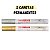 2 Canetas Permanente 2.8mm Borracha Metal Vidro Plástico - Imagem 1