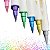 Caneta Brush Pen Duas Pontas Dual Tip Com 6 Cores Metálicas - Imagem 7