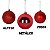 Kit 12 Bolinha De Natal Enfeite Para Arvore Vermelha E Dourada 5cm - Imagem 4
