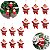 Kit 18 Papai Noel Pendentes Enfeites De Natal Árvore - Imagem 5