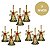 Kit 77 Enfeites Decoração Árvore De Natal Bolinhas Pisca Led - Imagem 4