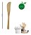3 Mini Espatulas De Bambu - Manteiga Pastas Geleia Homus Mel - Imagem 5