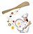 3 Mini Espatulas De Bambu - Manteiga Pastas Geleia Homus Mel - Imagem 2