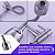 Torneira Gourmet Flexível De Parede Metal Inox Cozinha Gourmet Chuveirinho Cozinha Parede - Imagem 3