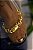 PULSEIRA CADEADO QUINA CUSTA DE 12MM - BANHADO A OURO - Imagem 2