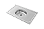 Pia para Cozinha Aço Inox 080x53cm com Cuba Central - Imagem 1