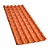 Telha Pvc Plan 3,33 X 0,88 Terracota - Imagem 1