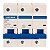 Disjuntor Tripolar 70A Curva C Lukma C70 Mini DIN 3kA MDW - Imagem 1