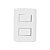 Interruptor 2 Teclas Simples Linha Modular Pluzie - Imagem 1