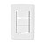Interruptor 3 Teclas (2 Paralelas + 1 Simples) Linha Modular Pluzie - Imagem 1