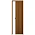 Porta Sanfonada Plástico PVC Mogno 2,10x0,60m Multilit - Imagem 2