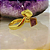 Anel de Ametista Joia Banhado Ouro - Imagem 1