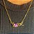 Colar de Ametista  Joia Banhado a Ouro - Love - Imagem 1
