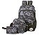 Mochilas Tiracolo + Bolsa + Nescessaire Juvenil Feminina Ref. 601s Estampada Em Nylon Resinado Ref. 601 - Imagem 2