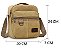 Bolsa Transversal Média Unissex Em Nylon Resinado Camurça Ref. 8245 - Imagem 9