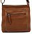 Bolsa Feminina Transversal Com Ziper Frontal em Couro 100% Legítimo Bellcabana - Imagem 3