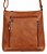 Bolsa Feminina Transversal Com 03 Bolsos Frontais em Couro 100% Legítimo Bellcabana - Imagem 1