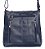 Bolsa Feminina Transversal Com 03 Bolsos Frontais em Couro 100% Legítimo Bellcabana - Imagem 3