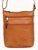 Bolsa Feminina Transversal Com 03 Bolsos Frontais em Couro 100% Legítimo Bellcabana - Imagem 2