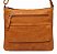 Bolsa Feminina Transversal Com Bolsos Frontais Frontal em Couro 100% Legítimo Bellcabana - Imagem 2