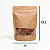 Saco Kraft Stand Up Pouch com Visor - Fecho Zip - 14 x 19.5 - Imagem 1
