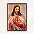 "Sagrado Coração de Jesus" - Quadro em Canvas com moldura flutuante. - Imagem 1