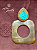 Brinco Horn Fusion Gota Cravejada - Imagem 1