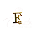 Colar Letra "F" com Fio Invisível - Imagem 2