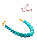 Pulseira Turquesa Patilhas - Imagem 1