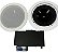 KIT AMPLIFICADOR MARCA DBL ÁUDIO DIGITAL AD 230 BT + 02 CAIXAS DE SOM DE EMBUTIR DE 6 POLEGADAS - ARANDELA DE SOM - Imagem 4
