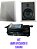 KIT DE SOM AMBIENTE AMPLIFICADOR E CAIXAS DE EMBUTIR 5 POLEGADAS RETAGULAR - Imagem 3
