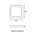 PAINEL LED PLAY SOB. QUAD. 18W 100-240V 4.100K - BRANCO - Imagem 2