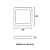PAINEL LED PLAY SOB. QUAD. 24W 100-240V 4.100K - BRANCO - Imagem 2