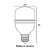 Lâmpada PRO LED T-Shape 30W 2400Lm - 6.500K - Imagem 2