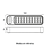 LUMINÁRIA EMERGENCIA 30 LEDS COM PLUG 1W 50/100LM 100-240V - Imagem 3