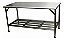 Mesa De Aço Inox Com Prateleira Inferior 120x70x85 - Imagem 1