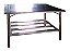 Mesa Inox 1,50x70x28 Com Prateleira Inferior - Imagem 1