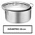 Panela Caçarola Industrial Alumínio Vigor 6,8 L 13x26cm - Imagem 2