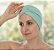 Turbante Glad Verde Água Acetinado - Imagem 1