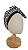Turbante Aatma Preto com Lenço Pied de Poule - Imagem 2