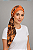 Turbante Aatma Laranja com Lenço Savana Sunset - Imagem 1