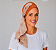 Turbante Aatma Laranja com Lenço Aurora Coral - Imagem 1
