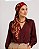 Turbante Aatma Vermelho Cereja com Lenço Cashmere - Imagem 1