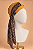 Turbante Aatma Castanho UV 50+ com Lenço Leopardo - Imagem 2