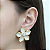 BRINCO FLOR ESMALTADA COM ZIRCÔNIA - Imagem 2