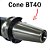 Pino De Fixação Mandril Bt40 Sem Refrigeração Chupetinha - Imagem 5