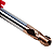 Fresa Topo Esférico 5mm 2 Cortes Hrc55 Metal Duro Tialn - Imagem 3