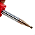 Fresa Topo Esférico 2,5mm 2 Cortes Hrc55 Metal Duro Tialn - Imagem 4